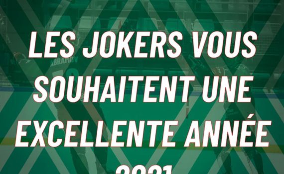 les jokers vous souhaitent une excellente année 2021